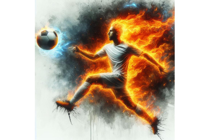 4-fire-soccer-player-fiery-football-pla