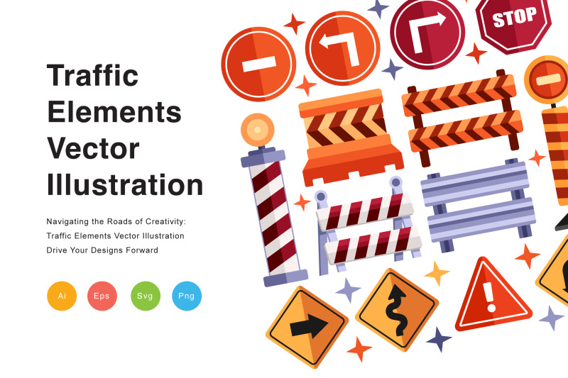 traffic-elements-vector-illustration