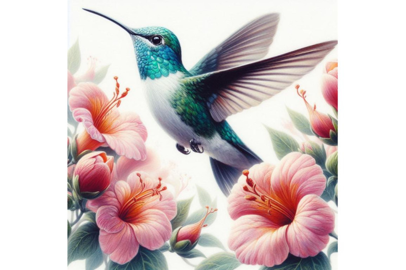 4-hummingbird-flying-around-flowers