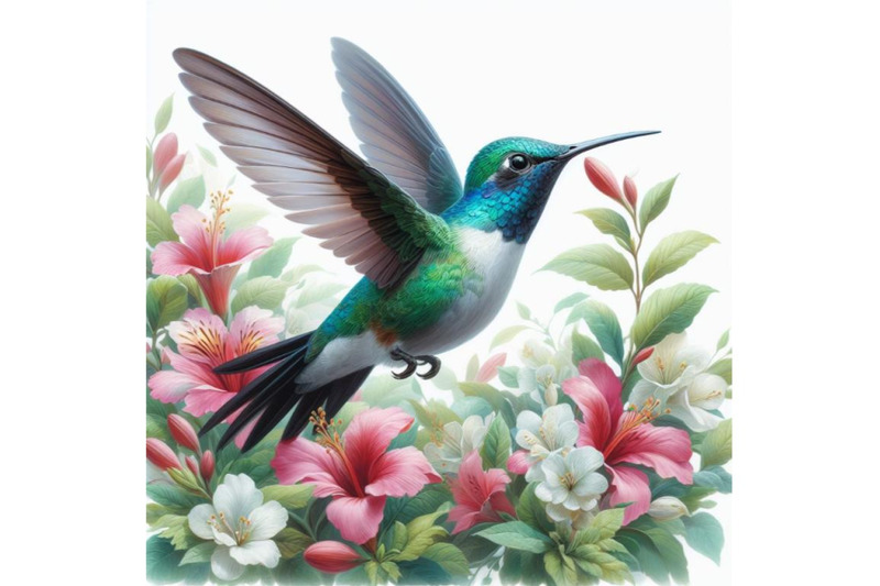 4-hummingbird-flying-around-flowers