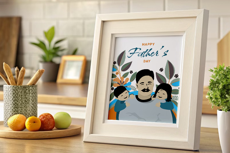 fathers-day-vector-card-illustration