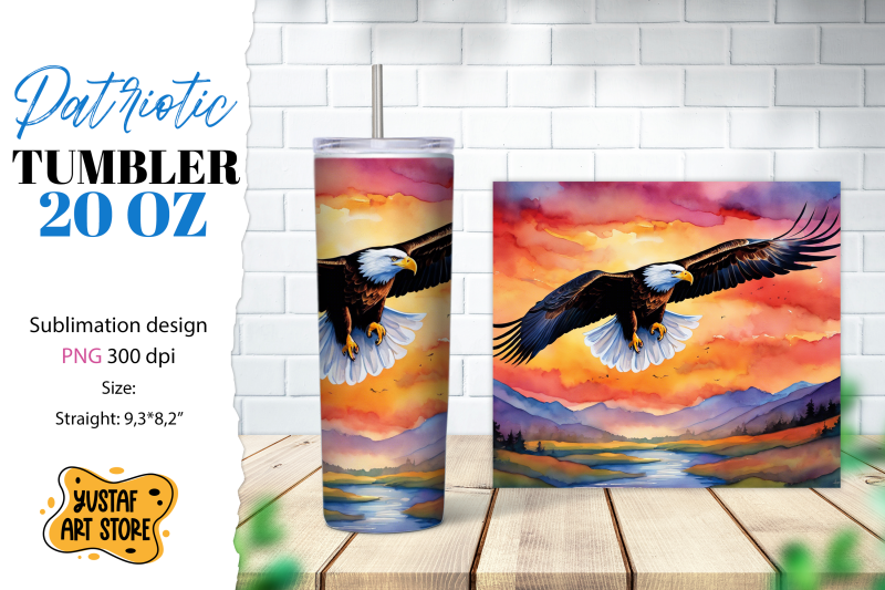 patriotic-tumbler-wrap-american-eagle-sublimation