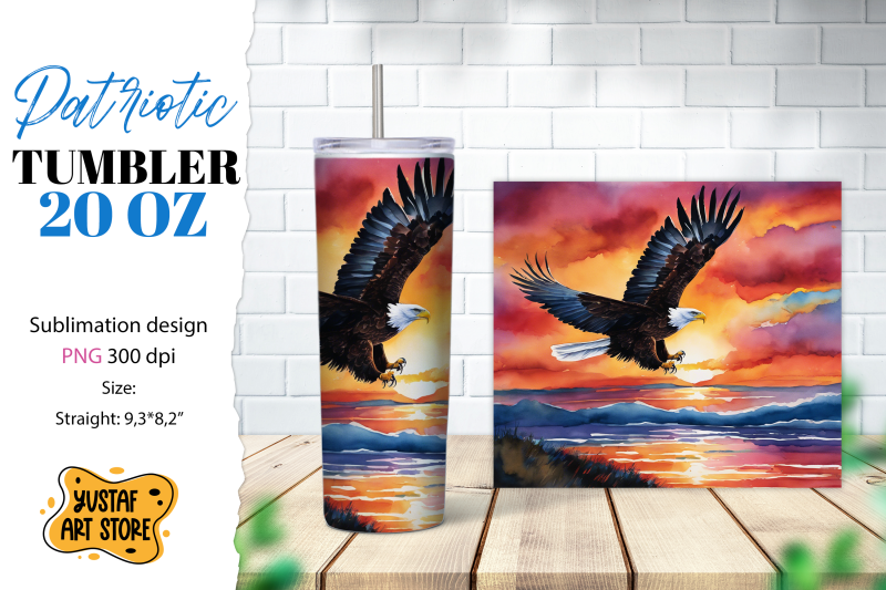 patriotic-tumbler-wrap-american-eagle-sublimation