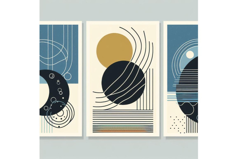 4-abstract-sun-moon-poster-set-contemporary