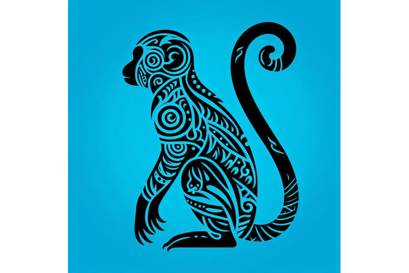 4-animal-tribal-monkey