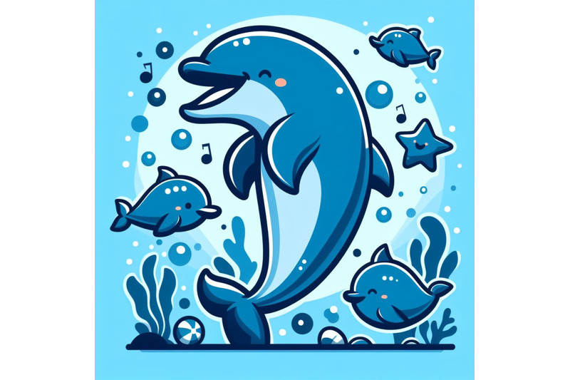 a-bundle-of-y-dolphin-cartoon