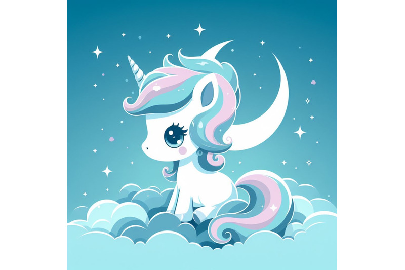 a-bundle-of-ortrait-of-cute-unicorn