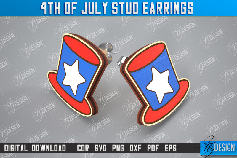 4th-of-july-stud-earrings-patriotic-earrings-red-white-blue-cnc