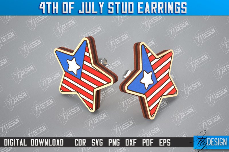 4th-of-july-stud-earrings-patriotic-earrings-red-white-blue-cnc