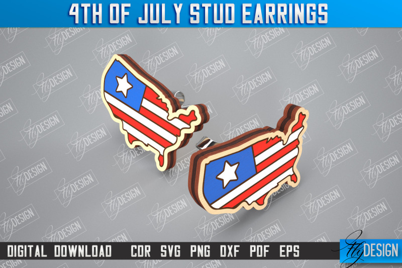 4th-of-july-stud-earrings-patriotic-earrings-red-white-blue-cnc