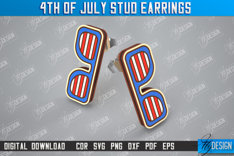 4th-of-july-stud-earrings-patriotic-earrings-red-white-blue-cnc