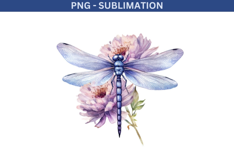 dragonfly-floral-printable-artwork-digital-downloads-for-sublimation