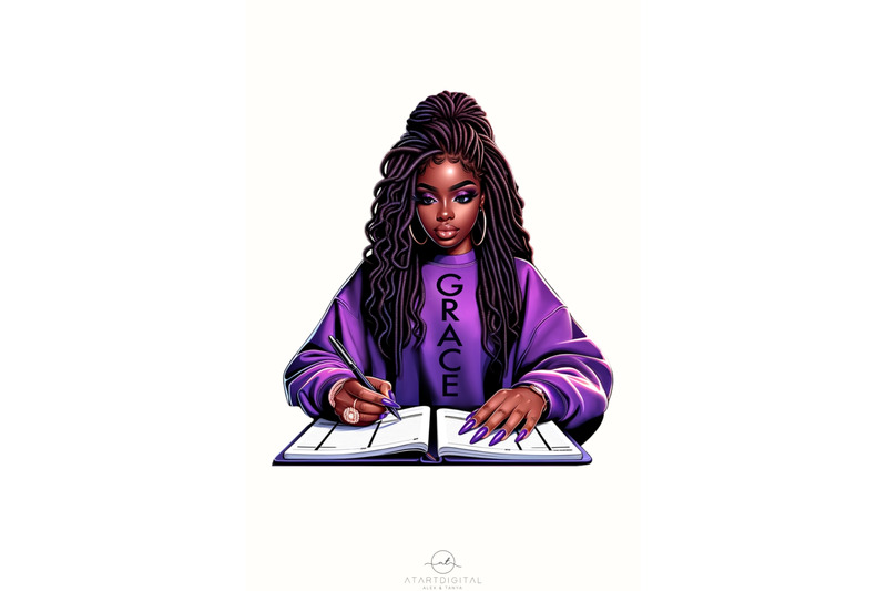 black-woman-png-digital-downloads