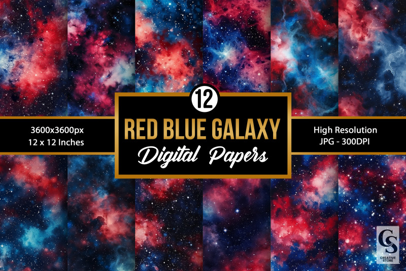 red-amp-blue-galaxy-digital-papers