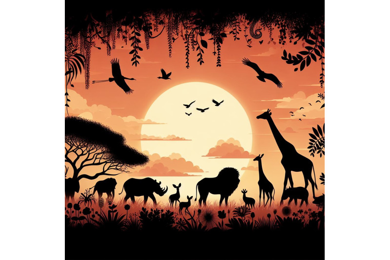 a-bundle-of-african-scenery-with-animals