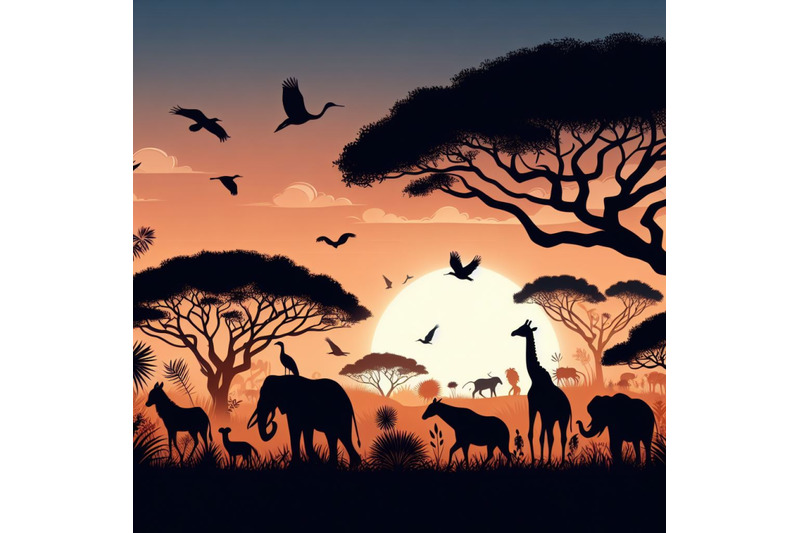 a-bundle-of-african-scenery-with-animals