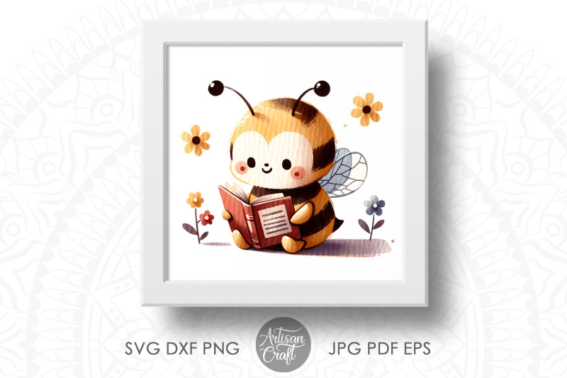 honey-bee-clipart-reading-book