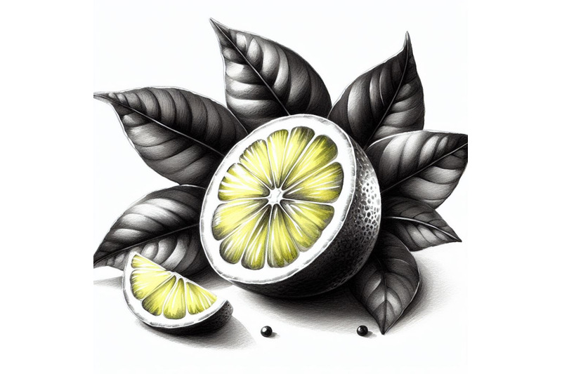 a-bundle-of-resh-lemon-with-green-leav