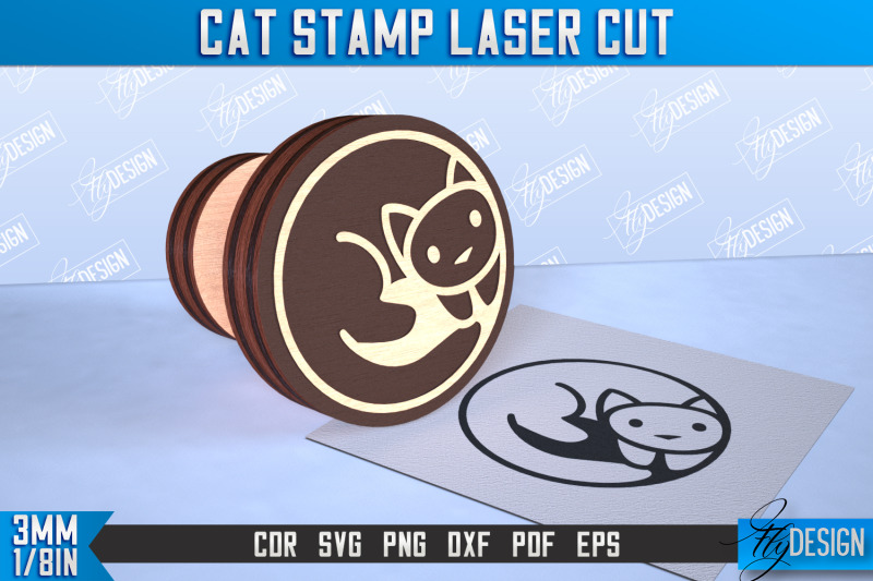 cat-stamp-laser-cut-teachers-stamp-wooden-stamp-kids-design