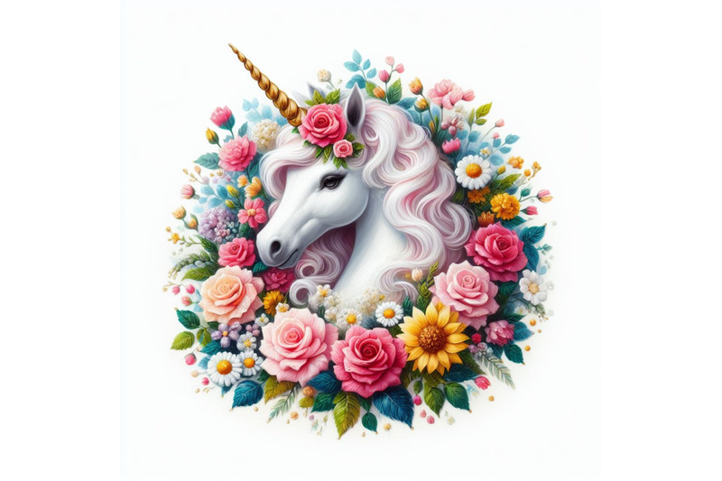 a-bundle-of-icorn-with-flowers