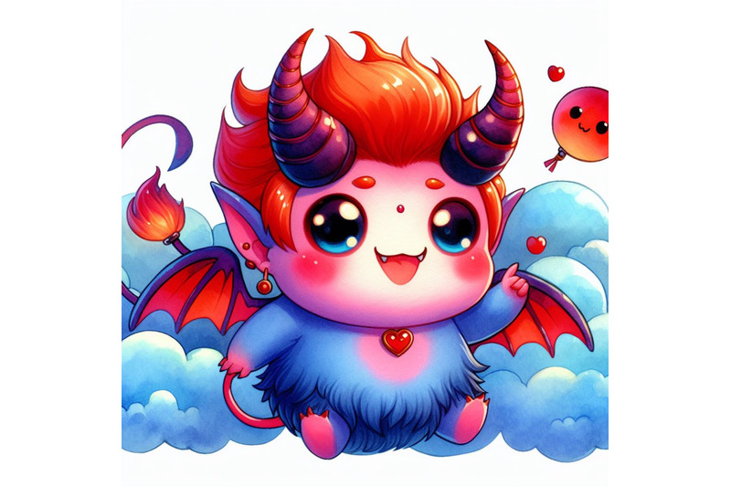 a-bundle-of-03-cute-and-colorful-cartoon-demon