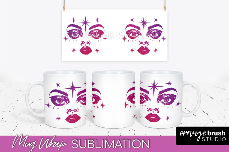 celestial-mug-wrap-png-boho-mystical-coffee-mug-sublimation