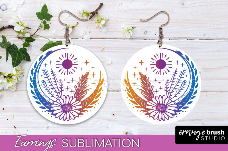 boho-mystical-round-earrings-sublimation-celestial-earrings