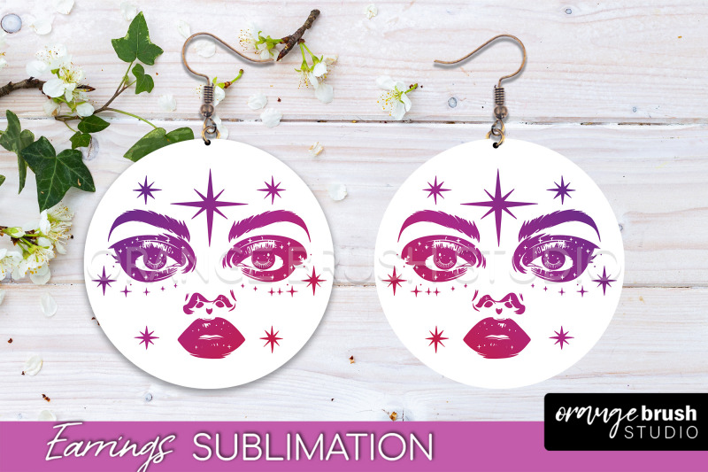 boho-mystical-round-earrings-sublimation-celestial-earrings