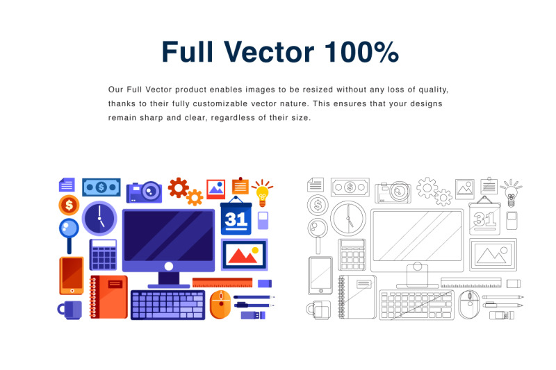 office-graphic-object-elements-illustration