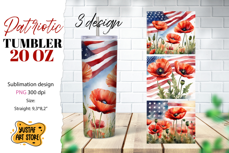 patriotic-tumbler-american-flag-and-poppy-flowers-3-design