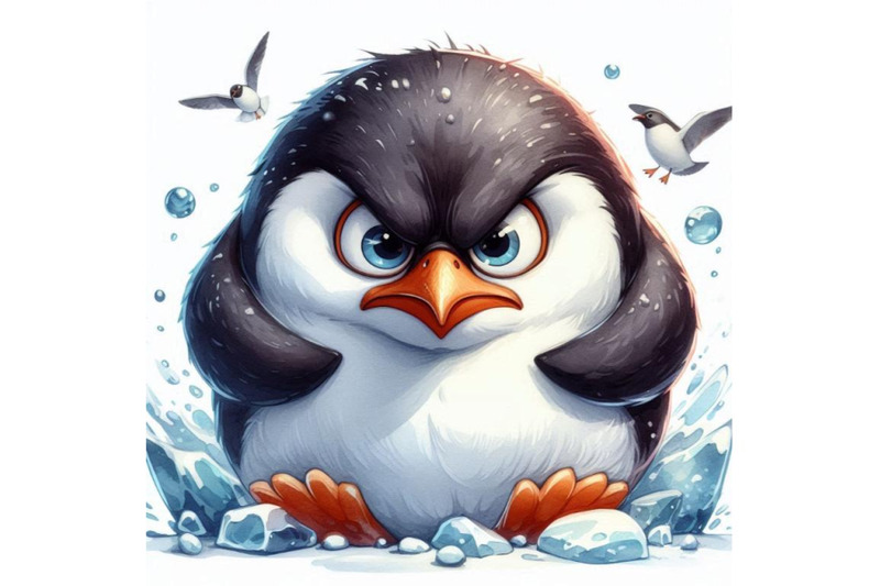 a-bundle-of-4-an-angry-penguin