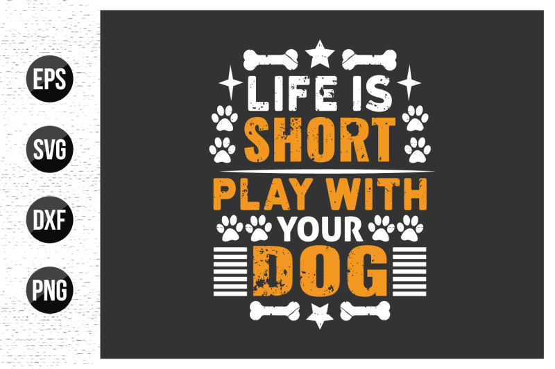 dog-typographic-t-shirt-design-vector