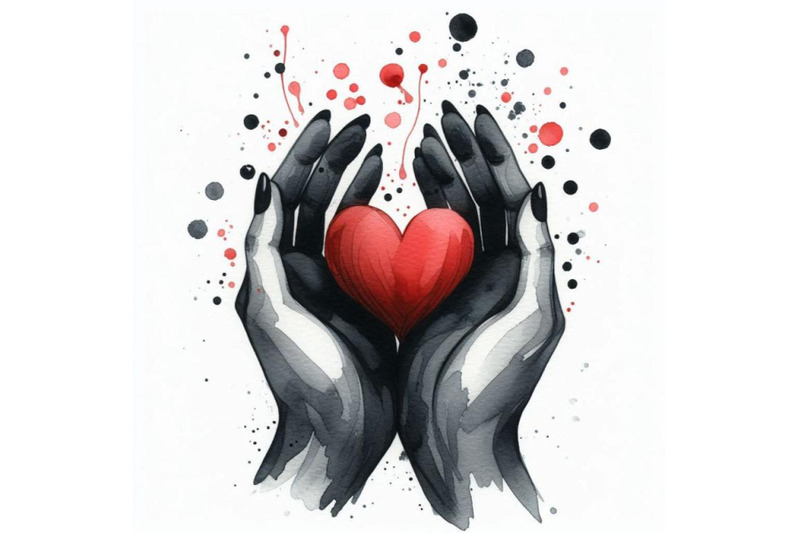 4-black-hands-holding-red-heart-icon