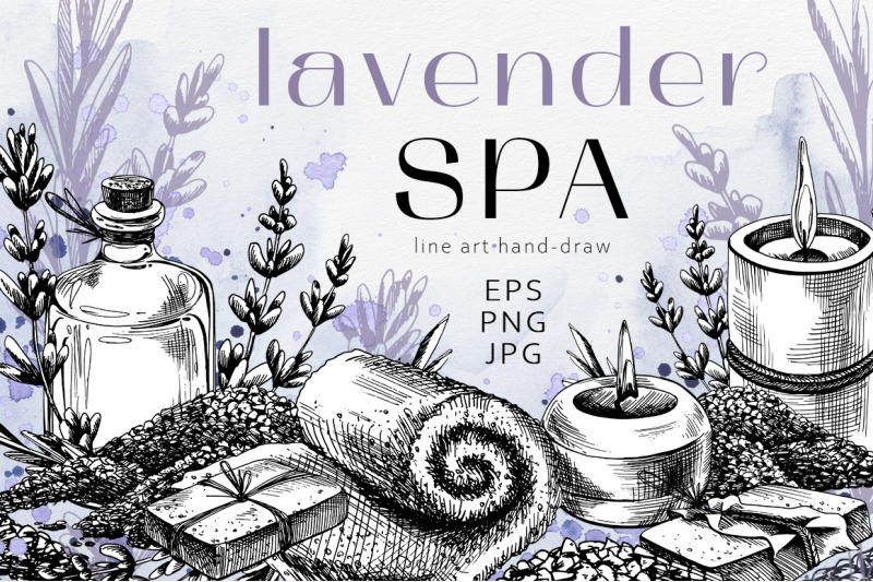 spa-lavender-graphic-line-clip-art