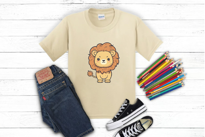 cute-flat-lions-02-tshirt-sticker