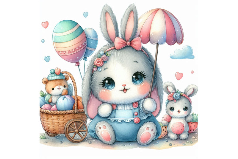 a-bundle-of-01-cute-little-rabbit-cartoon