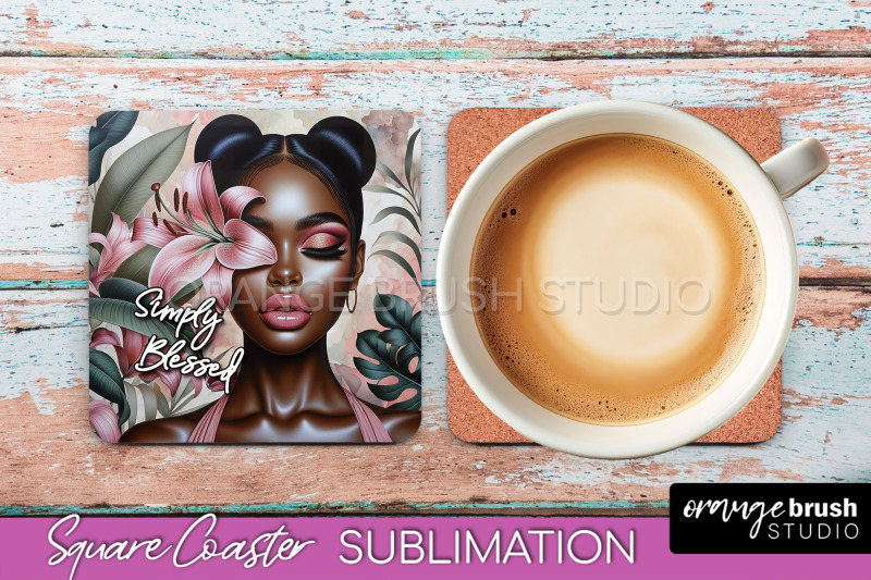 affirmation-coaster-sublimation-square-coaster-png-design