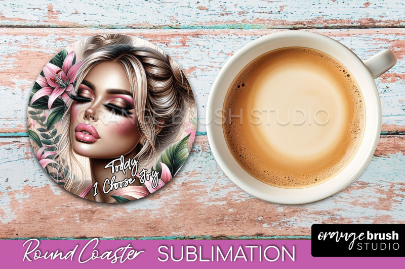 affirmation-coaster-sublimation-round-coaster-png-design