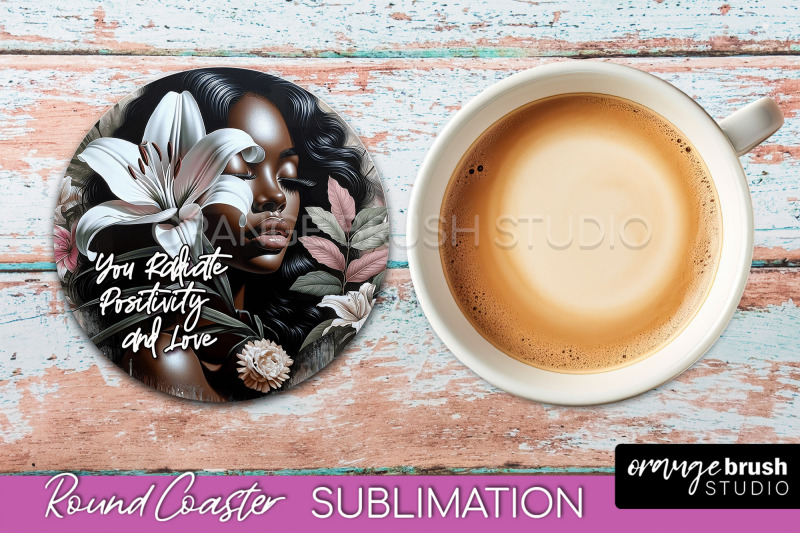 affirmation-coaster-sublimation-round-coaster-png-design