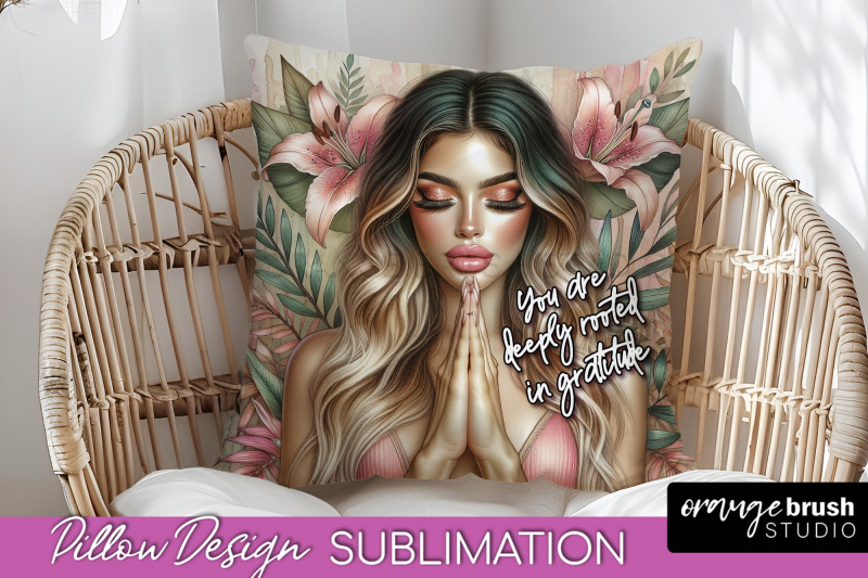 daily-affirmations-pillow-cover-floral-pillow-sublimation