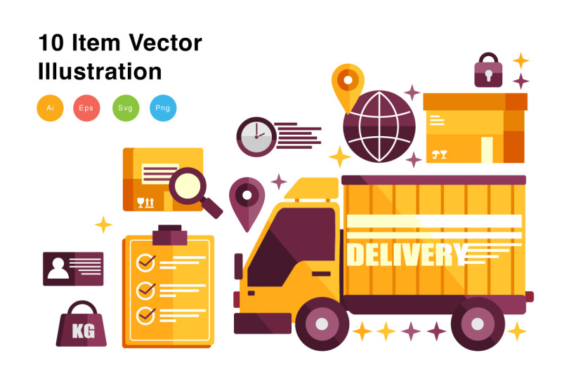 logistic-elements-vector-illustration