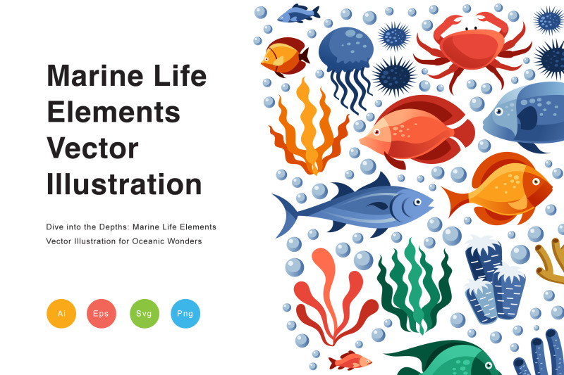 marine-life-elements-vector-illustration