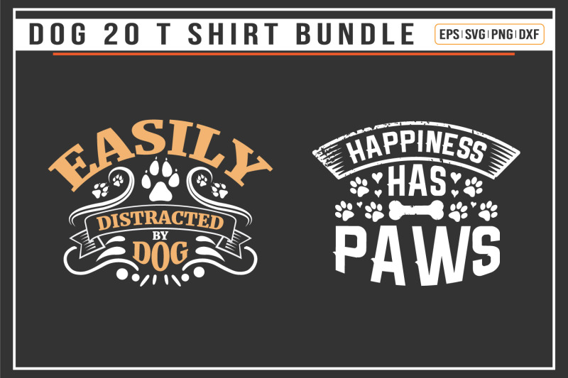 dog-typographic-t-shirt-bundle