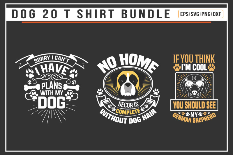 dog-typographic-t-shirt-bundle