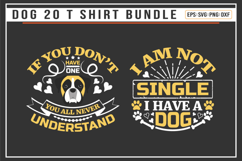 dog-typographic-t-shirt-bundle