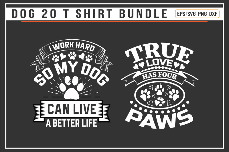 dog-typographic-t-shirt-bundle