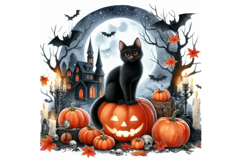 4-01-halloween-black-cat-pumpkin