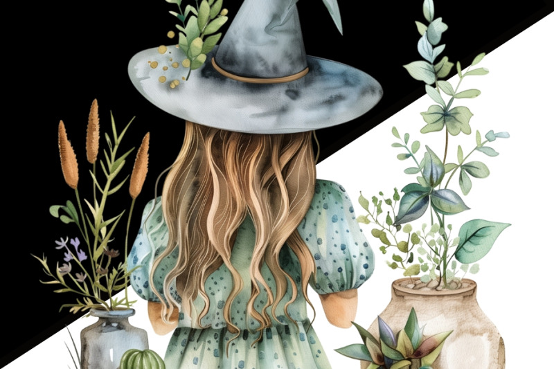 gardening-witch-png-digital-prints-mystical-artwork-plant-lover-des