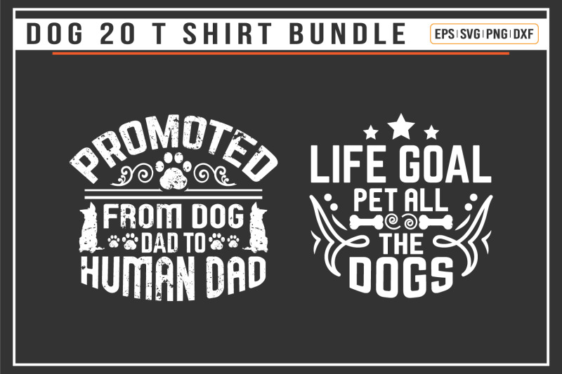 dog-typographic-t-shirt-bundle