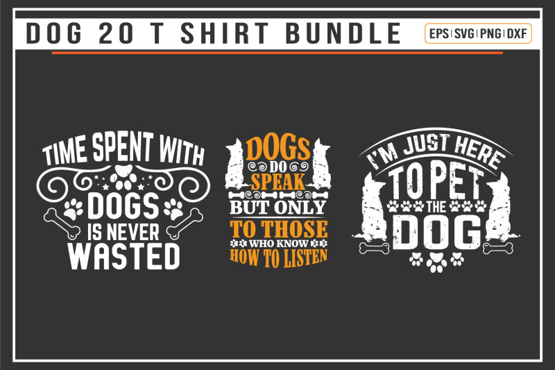 dog-typographic-t-shirt-bundle